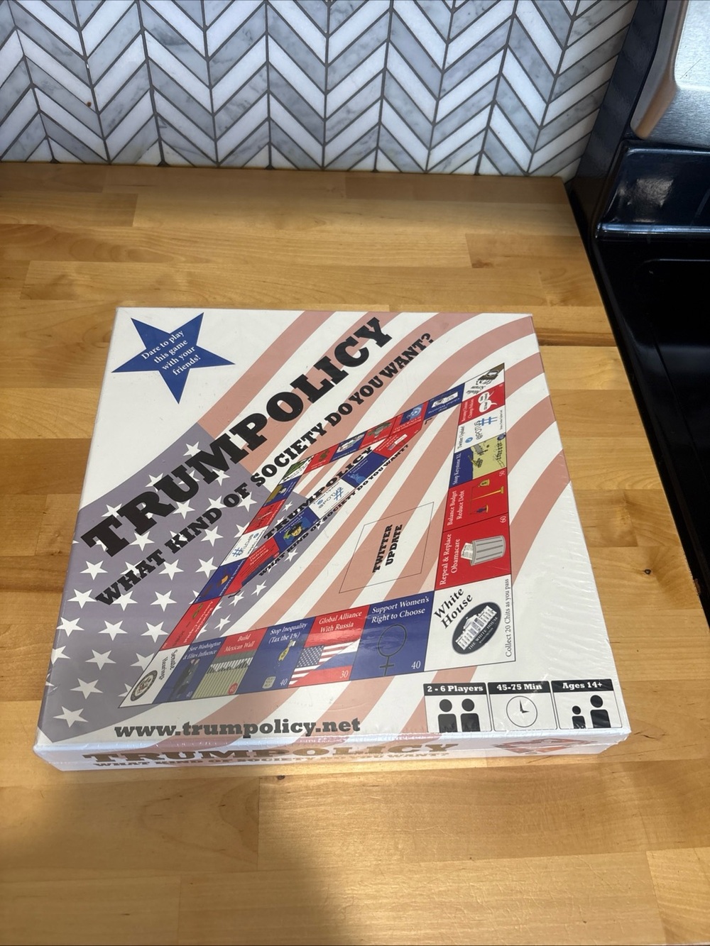 Sealed Trumpolicy Board Game, Presidential Collectible